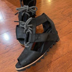 Joanie II Suede Wedge Sandals
